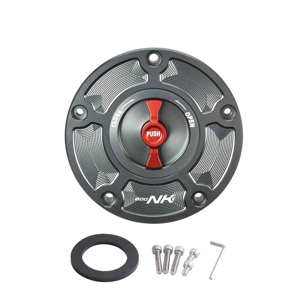 Gas Fuel Tank Cap For CFMOTO 800NK CF 800 NK Modified Aluminum Alloy Quick Removal Tank Cover Motorcycle Quick Release Cover