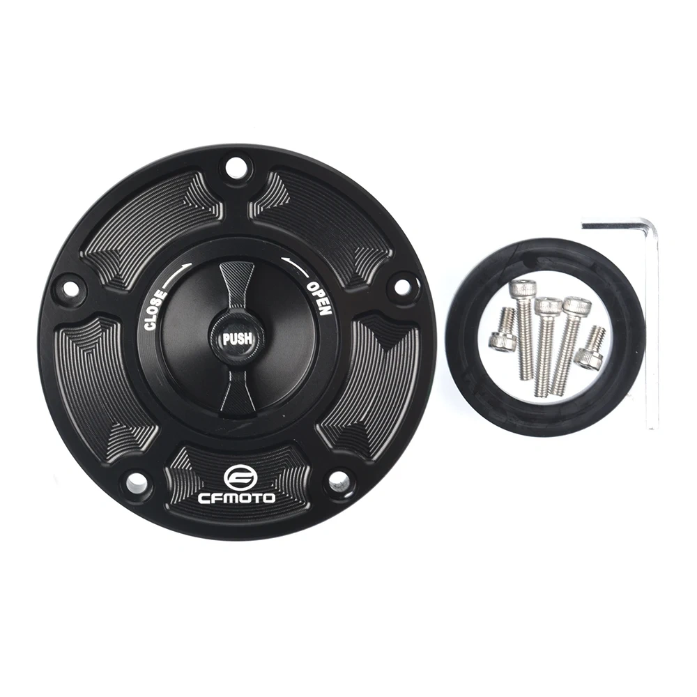 For CFMOTO 800MT 650NK 400GT 400NK 450NK 250NK 450SR 250SR CNC Fuel Gas Tank Cap Cover Aluminum Keyless Motorcycle Accessories
