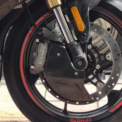 For CFMOTO 450SR 450SRS 450 SR 2022-2024 2025 Model Motorcycle Front Bake Dics Cover Decorative Cover Carbon Fiber Coating Cover