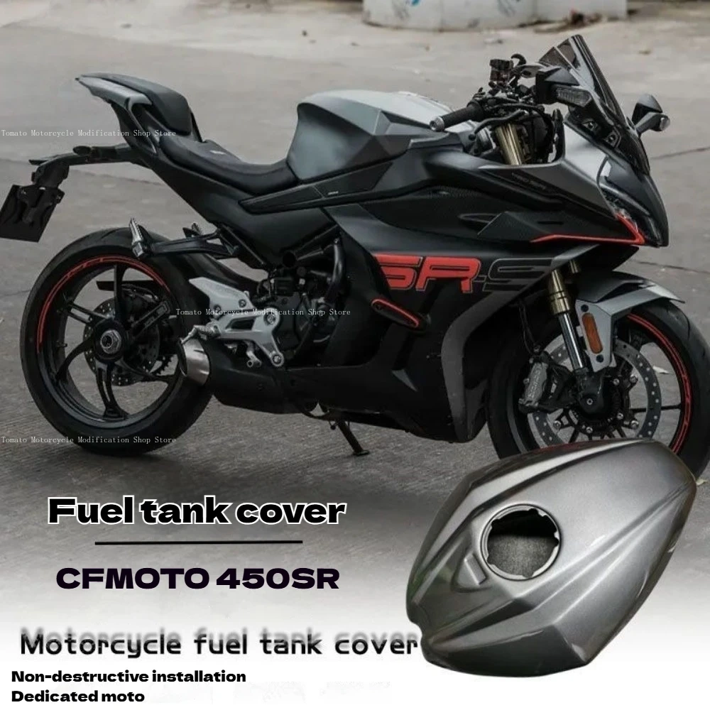 for cfmoto 450SR Modification Racing Fuel Tank Cover,one-piece Molding,full Coverage Fuel Tank Protection Cover,Height Increase.