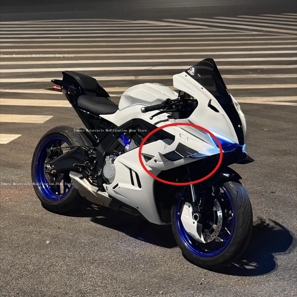 for cfmoto 675SR 675SS Modification Stabilizing Wing Fairing.white Air Deflector,Starlight White Side Wind Knife.White Phantom.