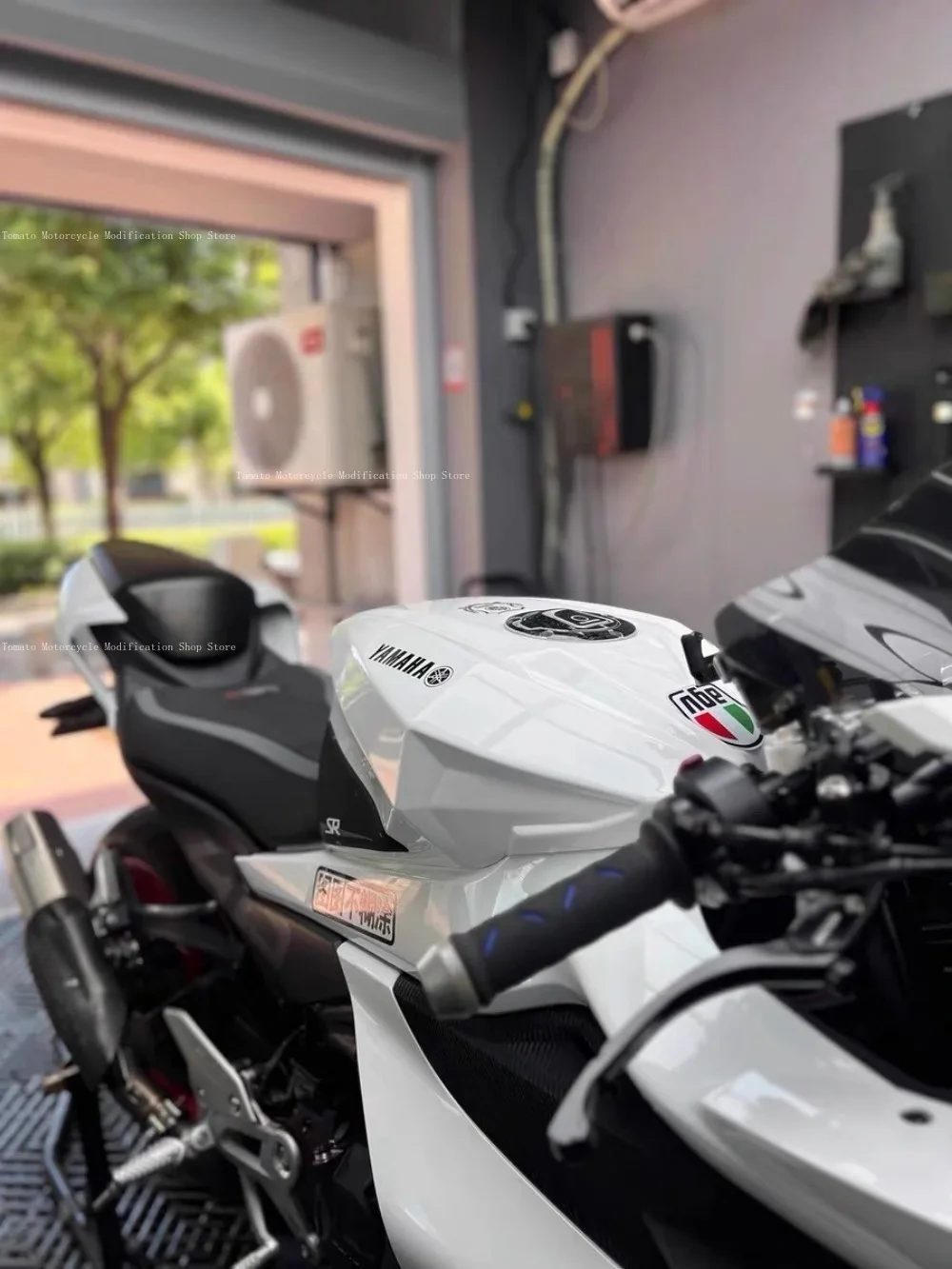 for cfmoto 450SR Modification Racing Fuel Tank Cover,one-piece Molding,full Coverage Fuel Tank Protection Cover,Height Increase.