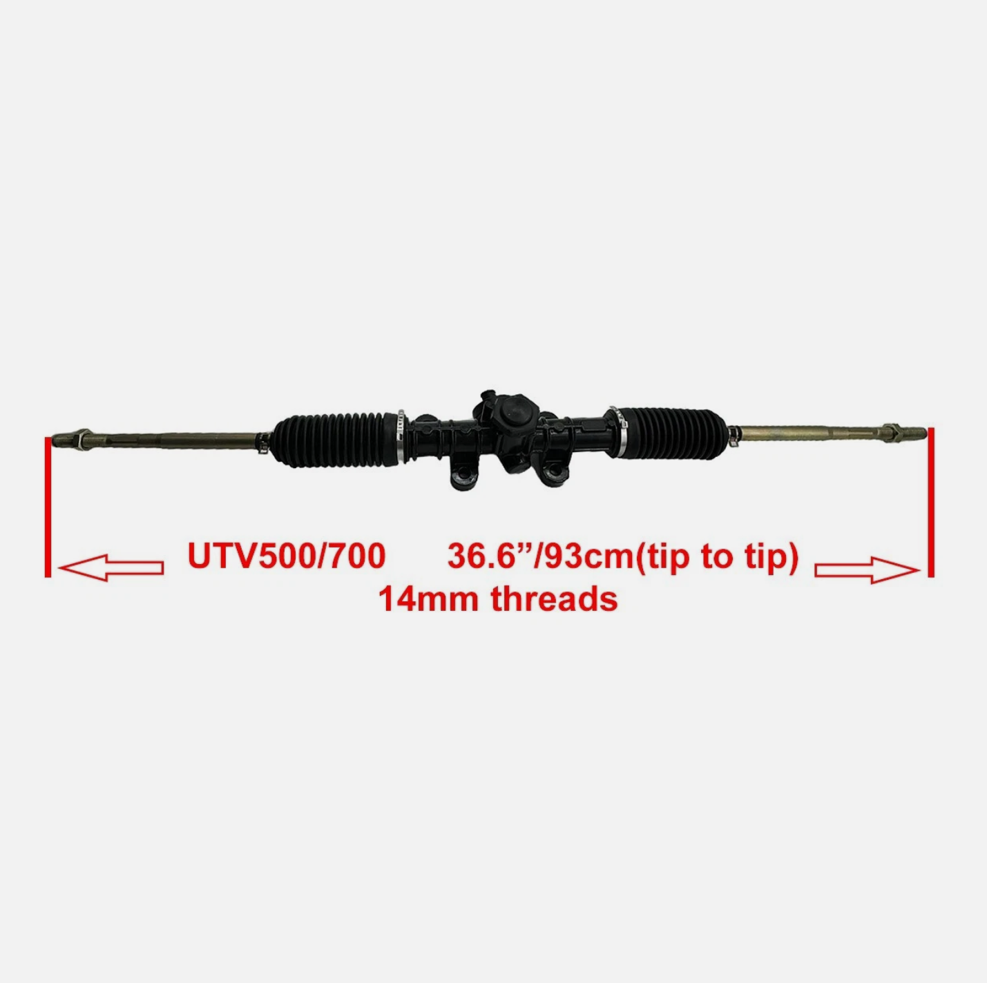 Rack Pinion Steering Comp For Hisun 500 550 700 750 500cc 700cc UTV 62600-115S-0000 14MM Rack Pinion Steering Box