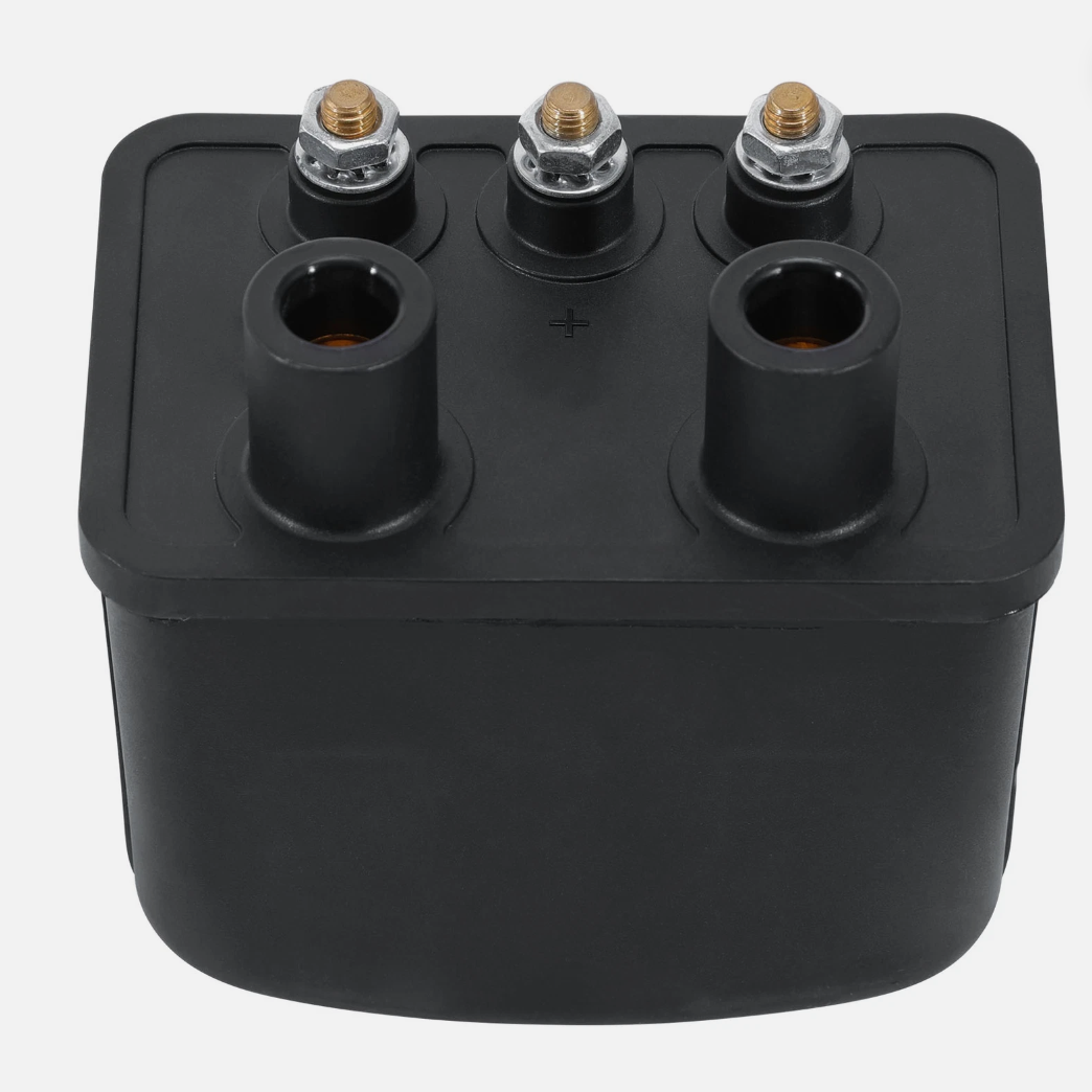 Drag Specialties Single-Fire Ignition Coil for Harley Davidson - Black 2102-0226