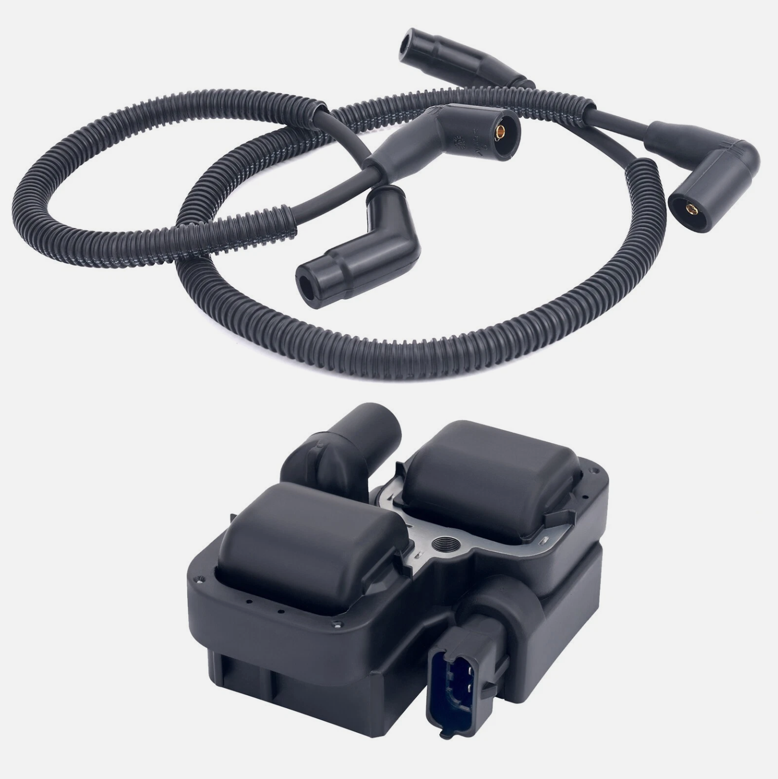 Ignition Coil + Spark Plug Caps for Can-Am Outlander 500-1000 2006-2021 2876049