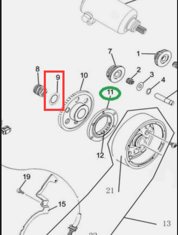 WASHER JIANSHE JS400 F3-800402-0