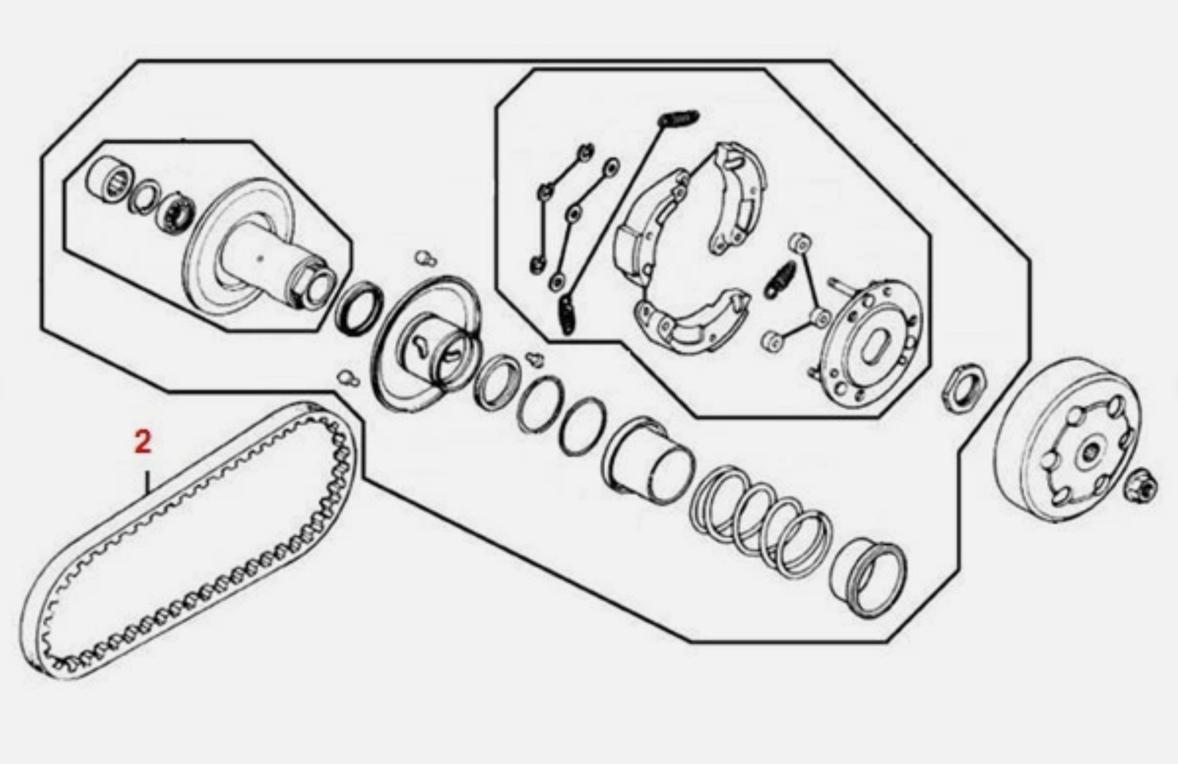 GATES POWERLINK 743 20 30 CVT Drive Belt GY6 125cc 150cc 152QMI 157 Scooter ATV