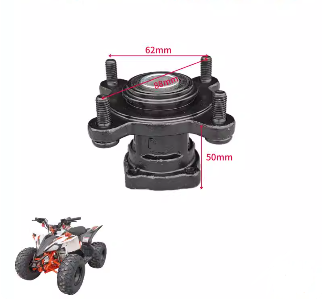 Wheel Hub Front for Kayo Bull 125 Predator 125 ATV 401003-0008