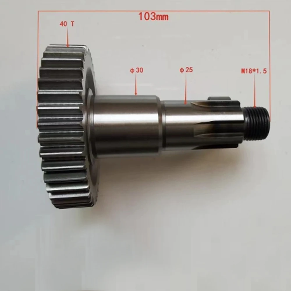 Gear Shaft For Kayo AU200 LX200M CVT LC162FMK E-TON 200 ATV Go Kart Engine