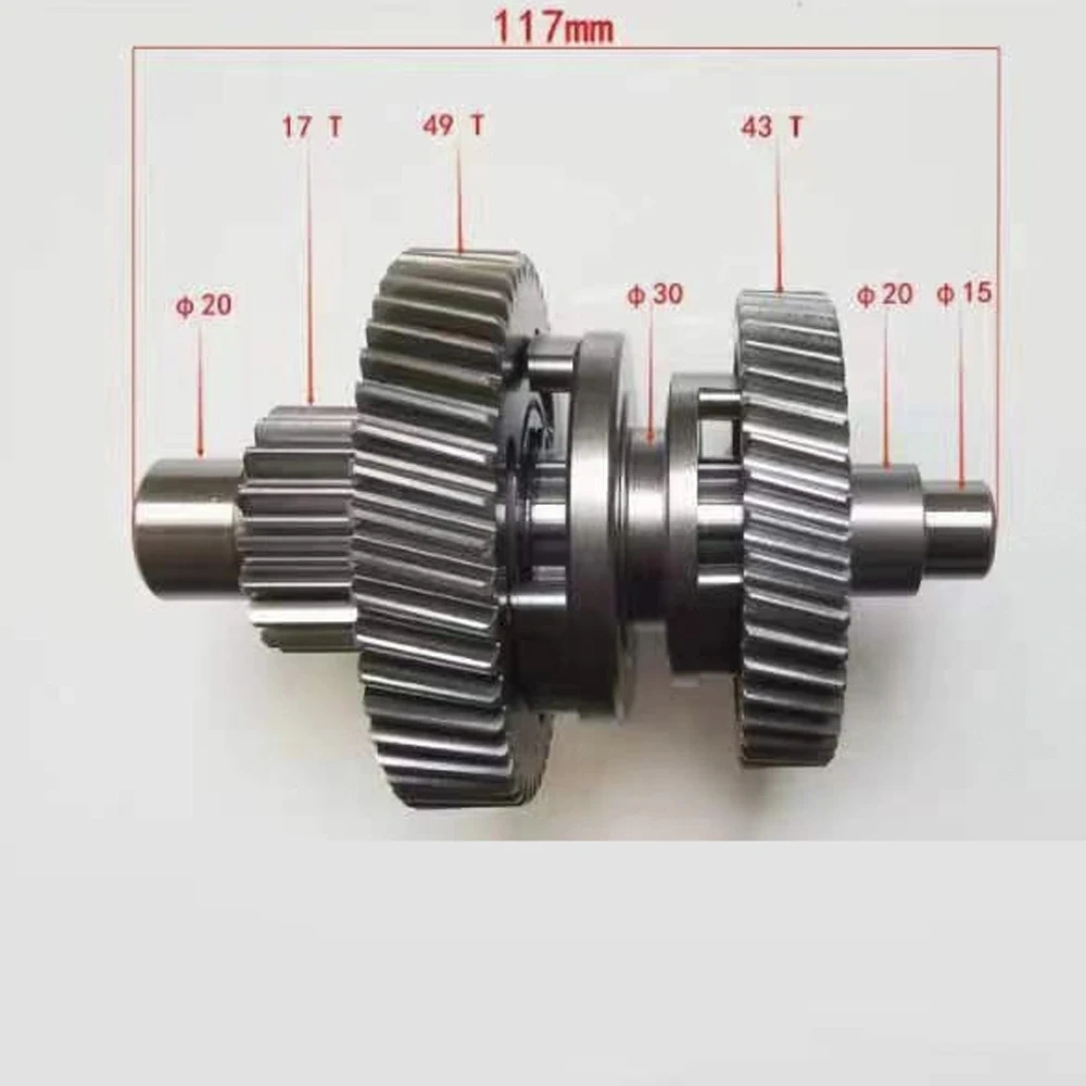 Gear Shaft For Kayo AU200 LX200M CVT LC162FMK E-TON 200 ATV Go Kart Engine