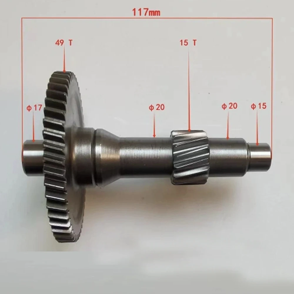 Gear Shaft For Kayo AU200 LX200M CVT LC162FMK E-TON 200 ATV Go Kart Engine