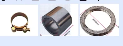 Motorcycle front exhaust pipe motorbike muffler for kayo T2 T4  2014 2018 de escape moto