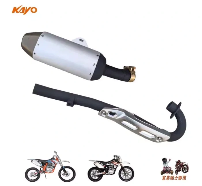 Motorcycle front exhaust pipe motorbike muffler for kayo T2 T4  2014 2018 de escape moto