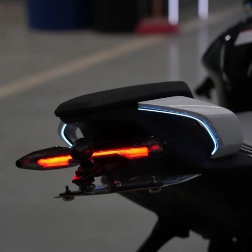 FOR CFMOTO 675SR The Upgraded Rear Lights Are Super Invisible Without Any Grainy Texture. They Look Absolutely Stunning When