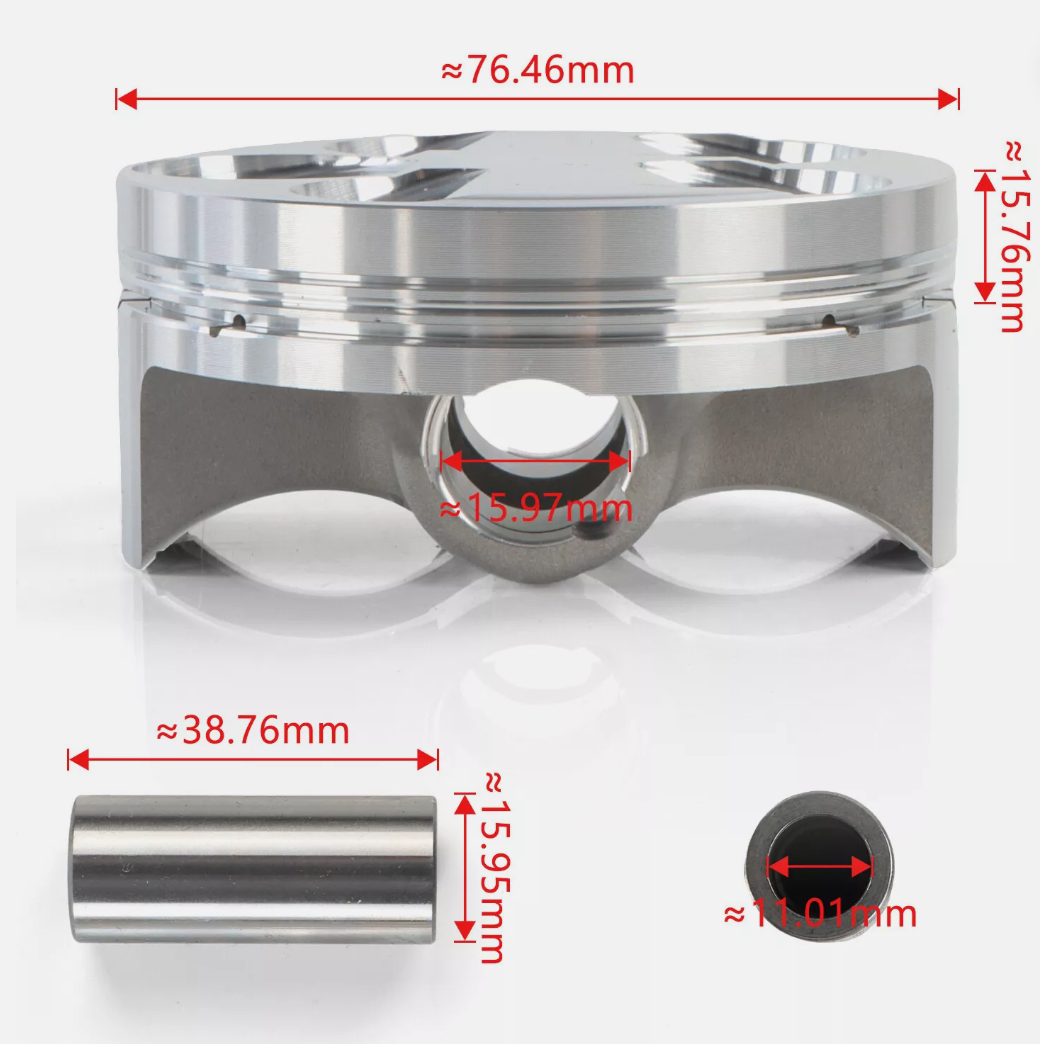 Cylinder Piston Top End Kit for Yamaha YZ250F WR250F 2001-2013 5XC-11311-20-00