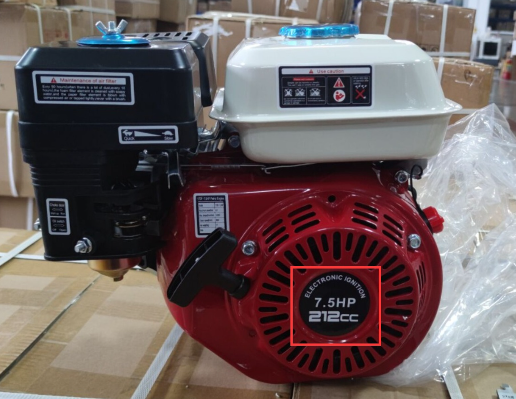GX200 Gas Engine, 5.5 HP @ 3600 RPM, 3/4" x 2-7/16" Shaft - GX200UT2QX2