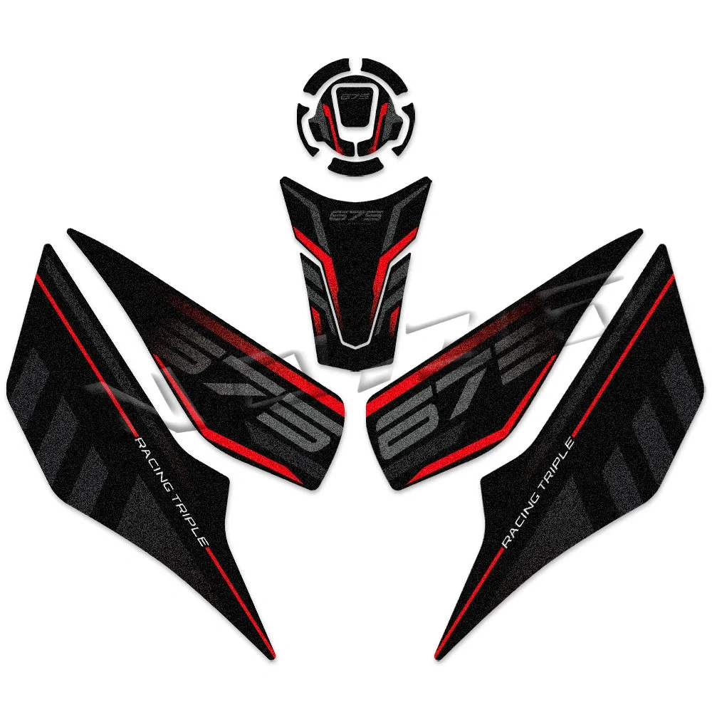 For 675SR 675SS 675SR-R 2025 2026 3M Motorcycle Anti-slip Tank Pad Sticker Knee Grip Protection Decals Accessories Waterproof