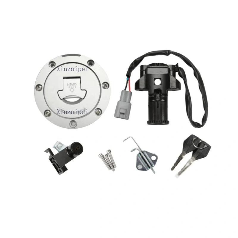 For CFMOTO 650MT Lock Assembly 650 MT CF650-3-3C Full Set Lock Fuel Tank Cushion Electric Door Lock Key Embryo Key Block