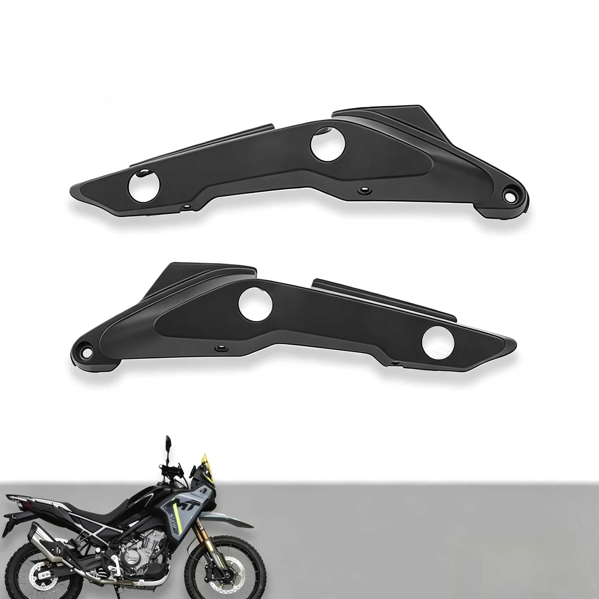 For CFMOTO 450MT Rear Decorative Panel Motorcycle Body CF 450 MT 450mt Shell Protective Board Cover Accessories Original Parts