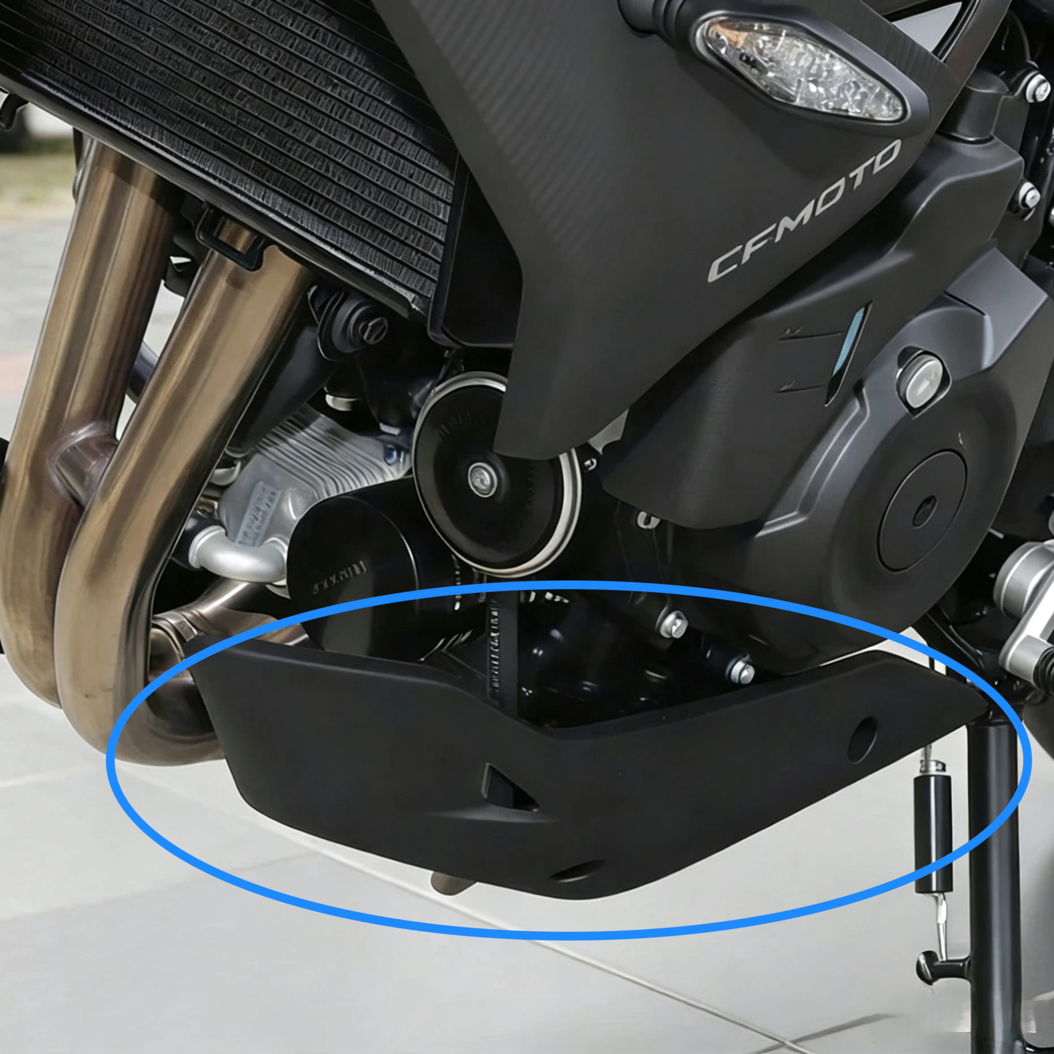 For CFMOTO CF450NK Engine Lower Guard Plate 450NK CF400-7 Motorcycle Side Cover Shell Decorative Cover Accessories Chassis Cover