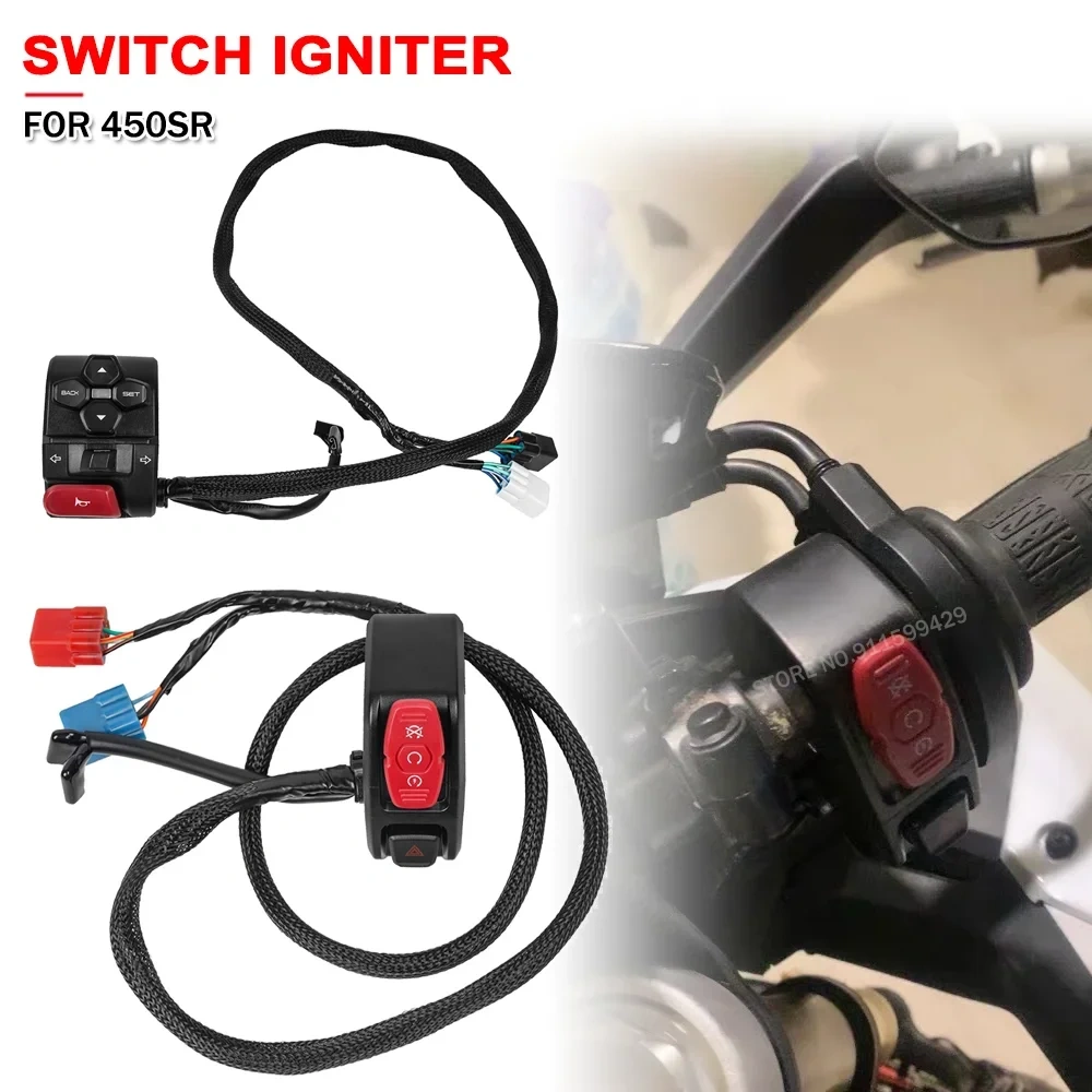 For CFMOTO 450SR CF450SR Motorcycle Handlebar Switch Ignition Headlight Button Assembly Horn Switch Accessories 450 SR 2022-2025