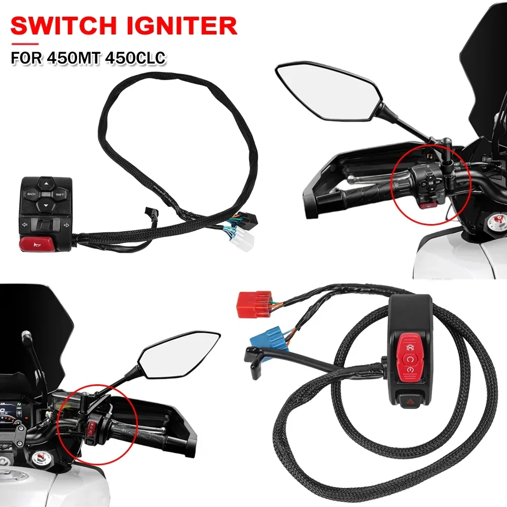 Motorcycle Handle Switch Igniter For CFMOTO 450MT 450CLC MT450 CLC450 450 MT CLC Handlebar Switches Ignition Headlight Button