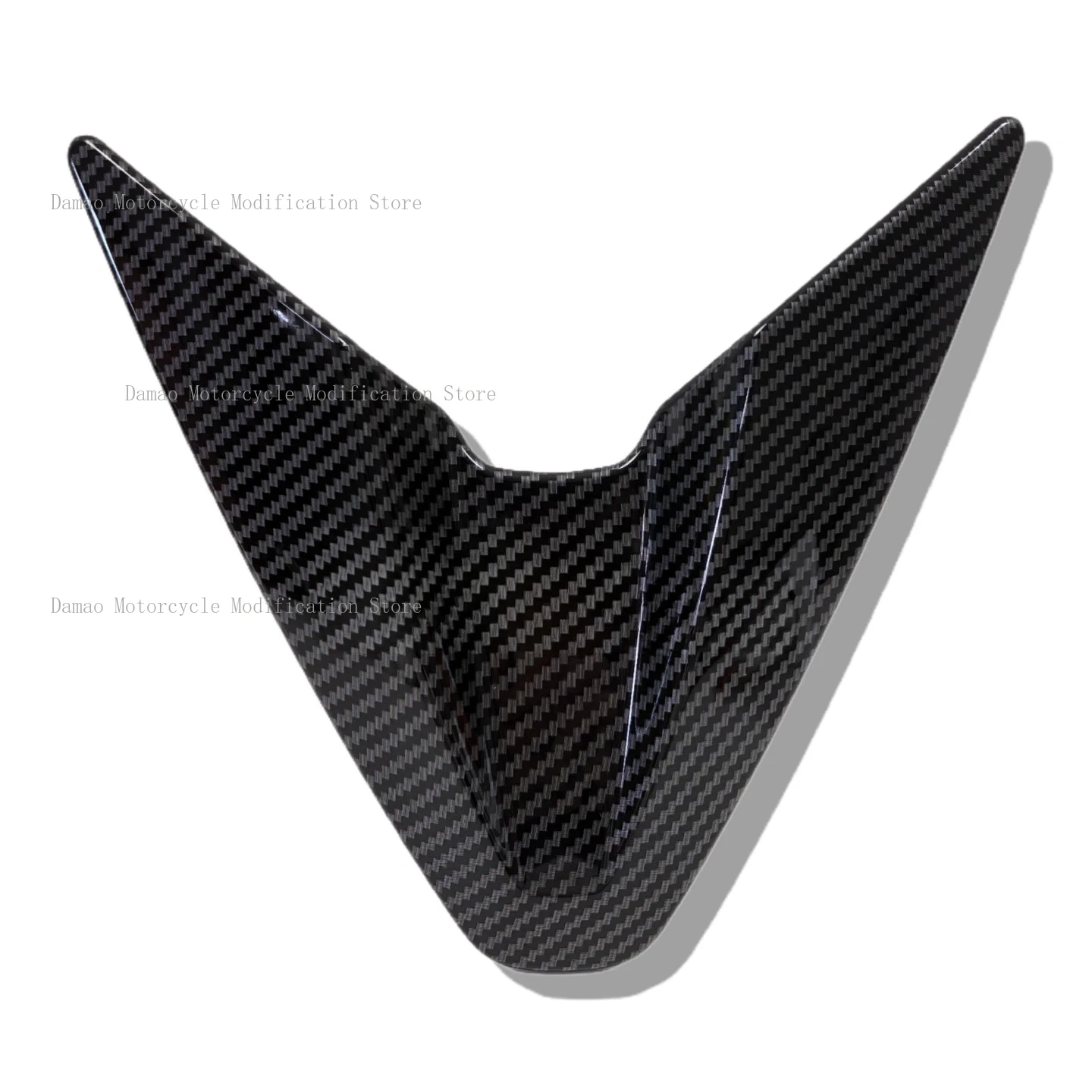 For CFMOTO 675NK Modification Headlight Watermark carbon fiber,Front air dam cover,Starlight white windscreen decorative shell