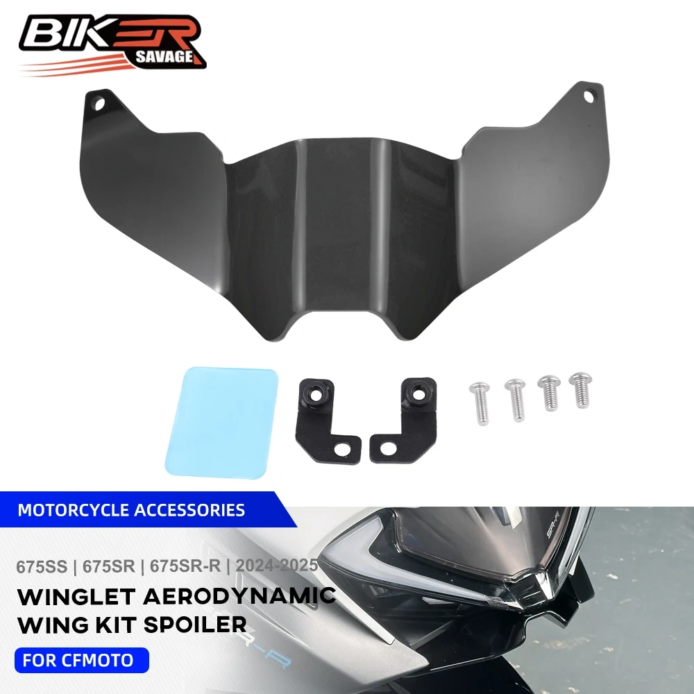 675SR-R 675SS Front Fairing Winglets Aerodynamic Wing Side Wings Spoiler For CFMOTO 675 SR SR-R SS 2024-2025 Decoration Winglets