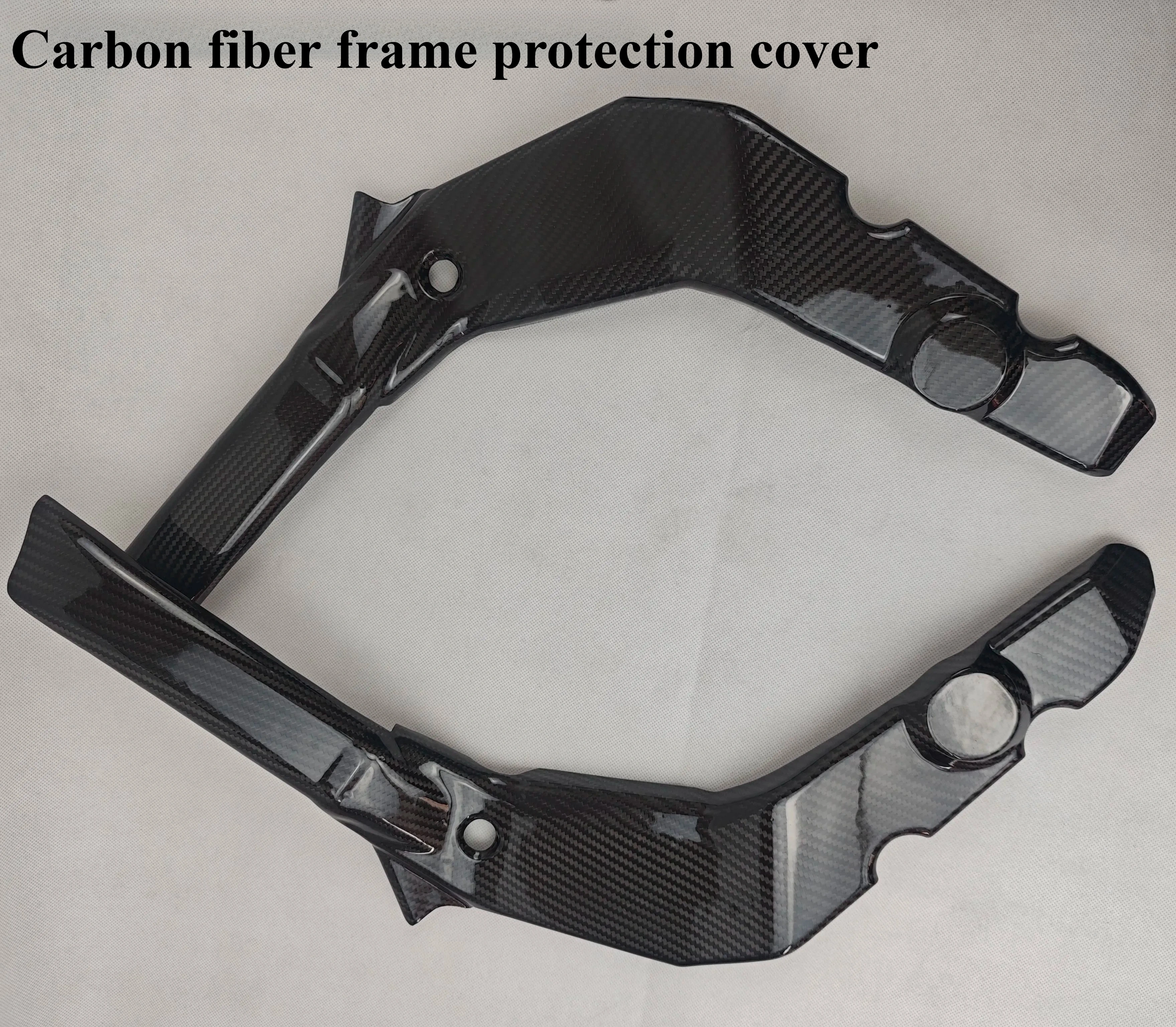 For CFMOTO 675SR one-stop fuel tank cap, key cover, fixed air wing, exhaust hood, real carbon fiber accessories,cfmoto675sr wind