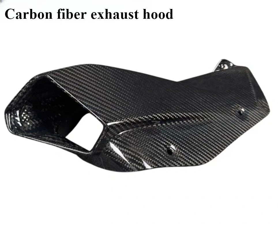 For CFMOTO 675SR one-stop fuel tank cap, key cover, fixed air wing, exhaust hood, real carbon fiber accessories,cfmoto675sr wind