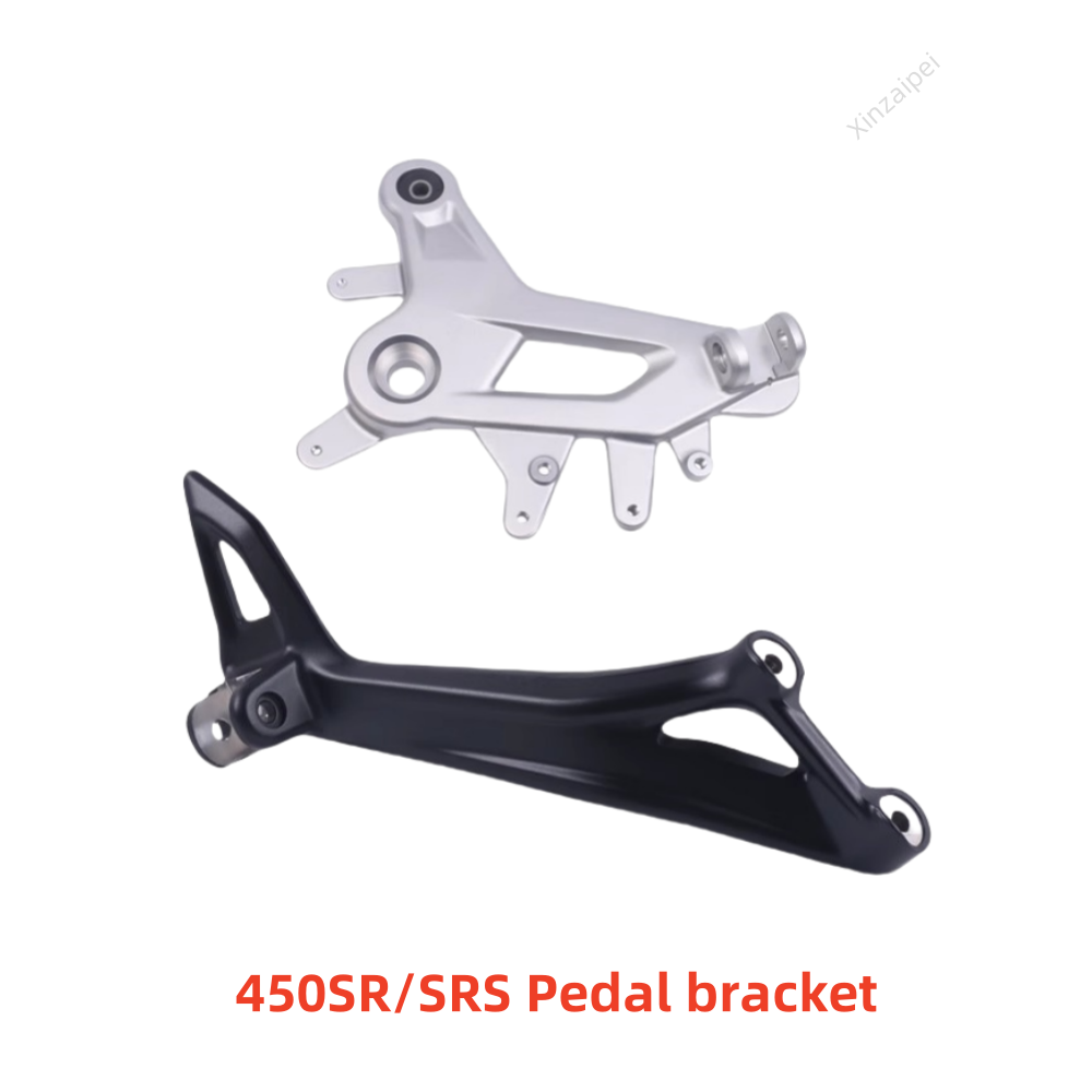 For CFMOTO 450SR 450SRS Motorcycle Accessories Front Rear Footrest Bracket CF400-6-9 Original Left Right Foot Pedaling Brackets