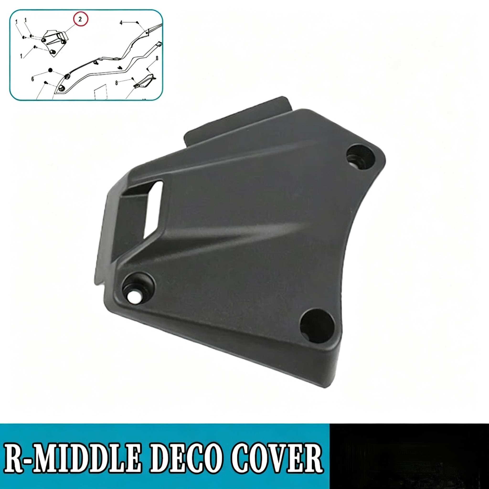 For CFMOTO 250SR-FUN Left and Right Middle Decorative Cover CF MOTO 250 SR CF250 Plate Guard Motorcycle Original Parts