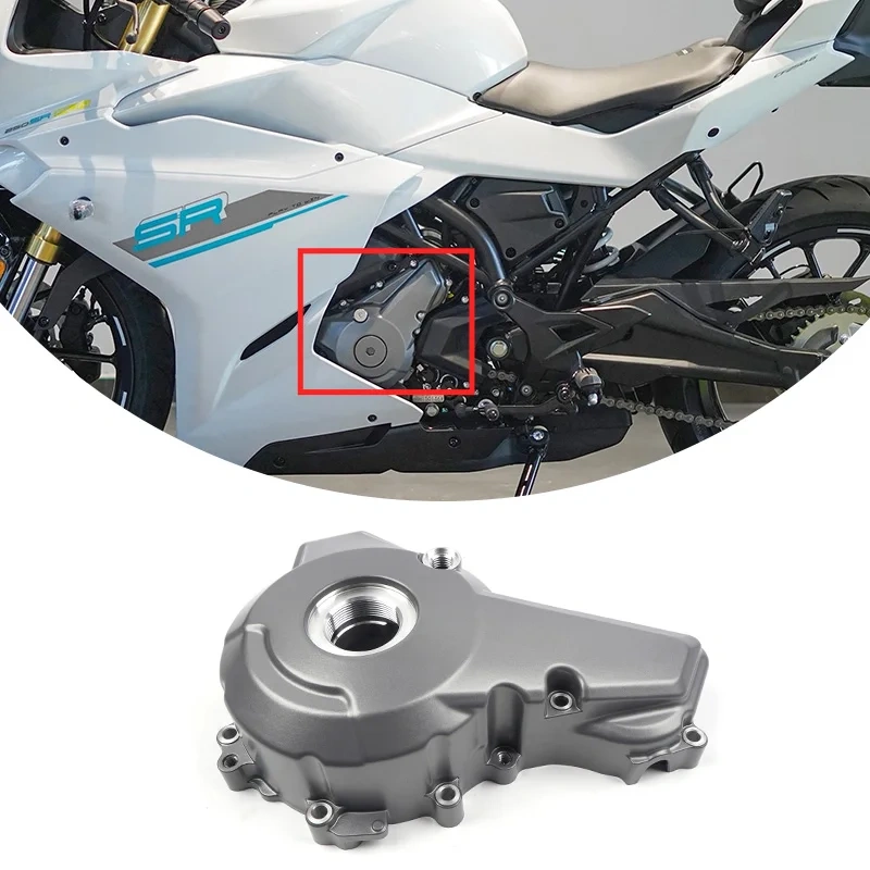 For CFMOTO 250SR-FUN Engine Left Side Cover CF250 SR250 250SR Engine guard Magneto Side Cover Motorcycle Original Parts