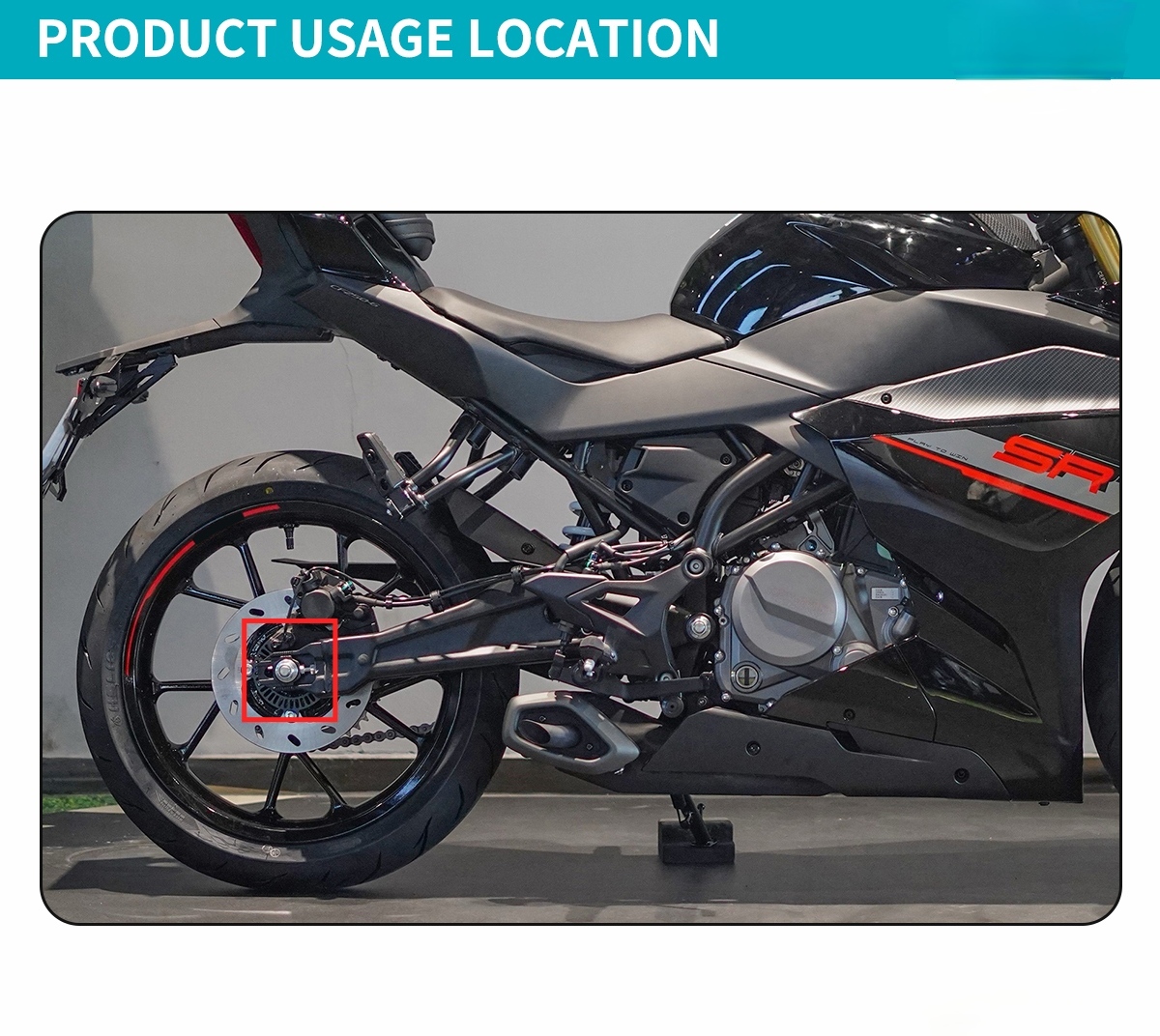For CFMOTO 250SR-FUN Rear Gear Ring CF250SR-FUN CF250-6 450SR 250SR Gear Ring Motorcycle Accessories Original Parts