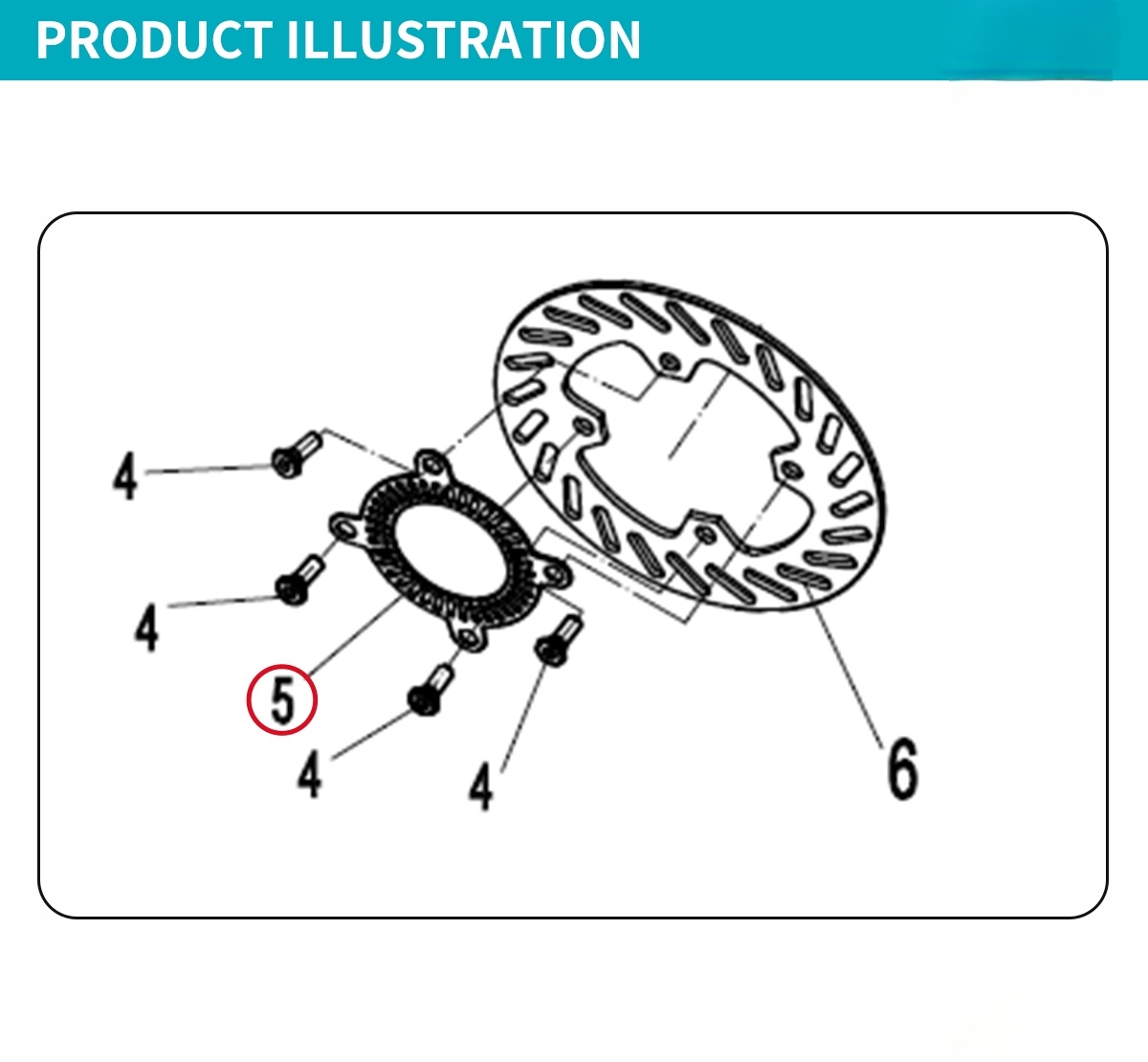 For CFMOTO 250SR-FUN Rear Gear Ring CF250SR-FUN CF250-6 450SR 250SR Gear Ring Motorcycle Accessories Original Parts
