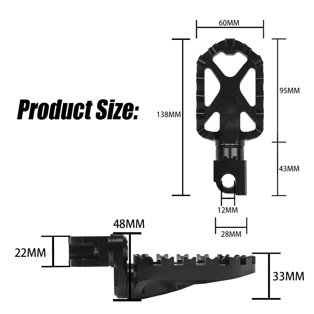 Motorcycle Adjustable Rotatable Footrest Footpeg Accessories For CFMOTO 700MT CLX700 700CL-X 700 CLX 700CLX 700CL-X 2021-2024