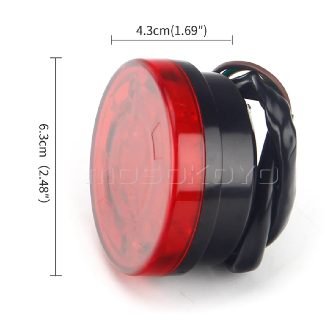 Universal Round Motorcycle Tail Light LED Rear Stop Lamp Taillight For Harley Honda Cafe Racer Chopper Bobber Custom 12V ATV UTV