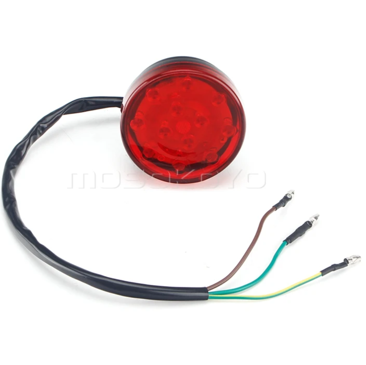 Universal Round Motorcycle Tail Light LED Rear Stop Lamp Taillight For Harley Honda Cafe Racer Chopper Bobber Custom 12V ATV UTV