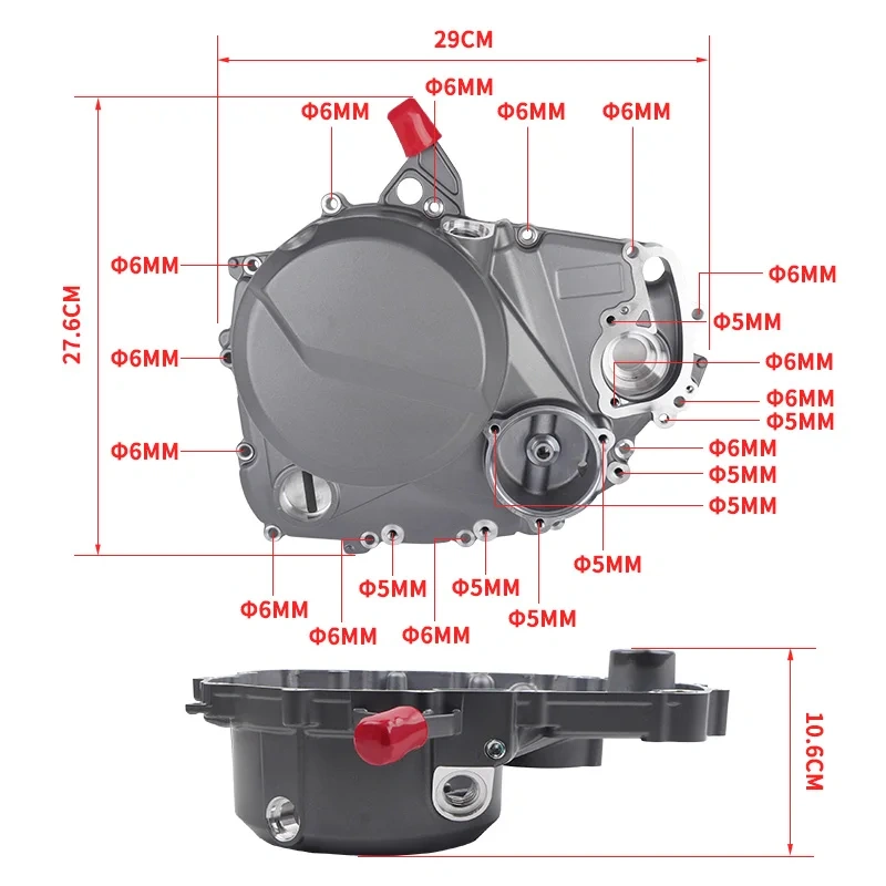 For CFMOTO 250SR-FUN Engine Hood Right Side Cover CF250 SR250 250SR Magneto Side Guard Motorcycle Accessoriesc Original Parts