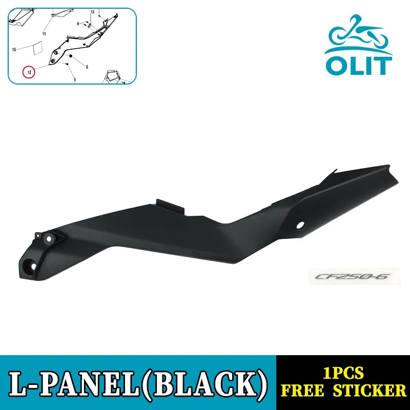 For CFMOTO 250SR-FUN Left and Right Guard CF250 SR250 250SR Seat Lower Panel Protective Shell Motorcycle Original Parts