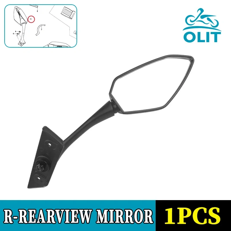 For CFMOTO 250SR Rearview Mirror CF MOTO 250SR Rear View Side Reflector CF250 SR Motorcycle Accessories Original Parts
