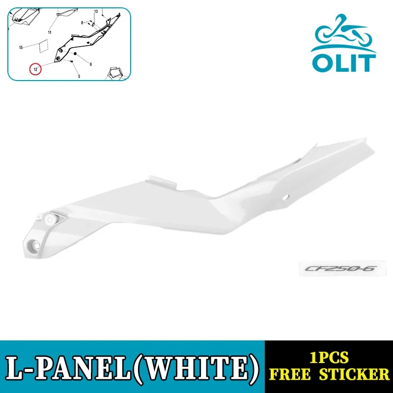 For CFMOTO 250SR-FUN Left and Right Guard CF250 SR250 250SR Seat Lower Panel Protective Shell Motorcycle Original Parts