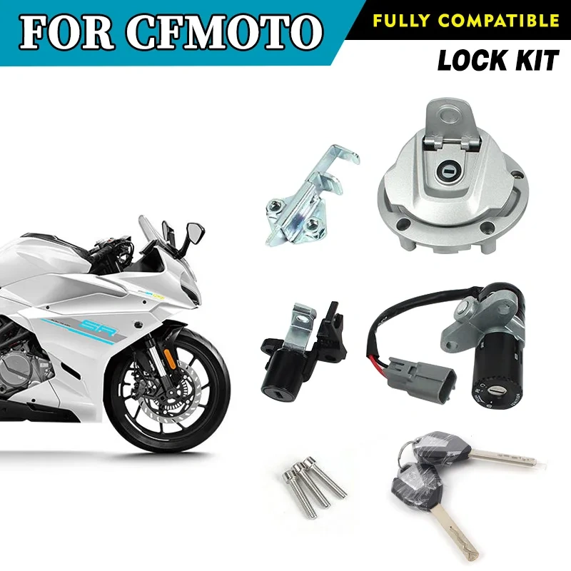 For CFMOTO Lock Kit 250SR-FUN Secure Locking System CF250SR-FUN CF250-6 Motorcycle Accessories Original Parts