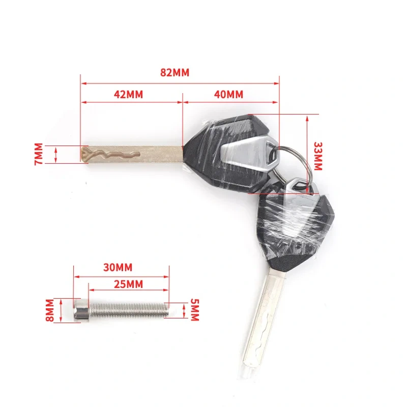 For CFMOTO Lock Kit 250SR-FUN Secure Locking System CF250SR-FUN CF250-6 Motorcycle Accessories Original Parts