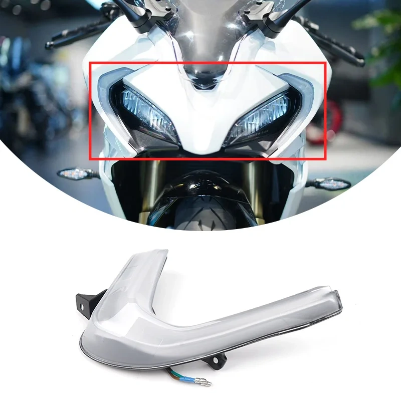 For CFMOTO 250SR-FUN Left and Right Front Position Lights Driving LED Headlights Side Trim Lights Motorcycle Original Parts