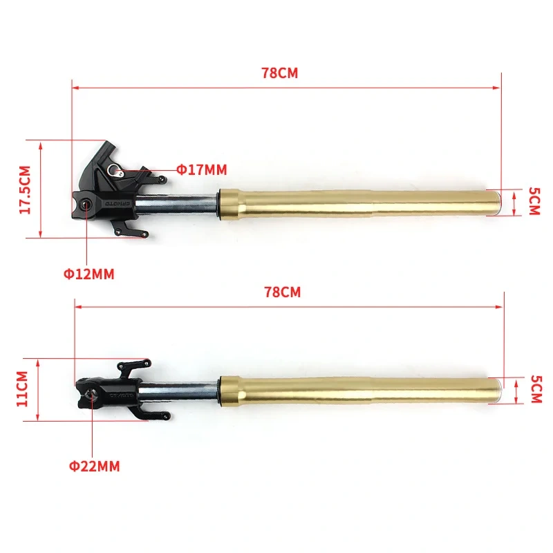 For CFMOTO 250SR-FUN Front Shock Absorber CF250-6 CF250SR-FUN Front Damper Motorcycle Original Parts