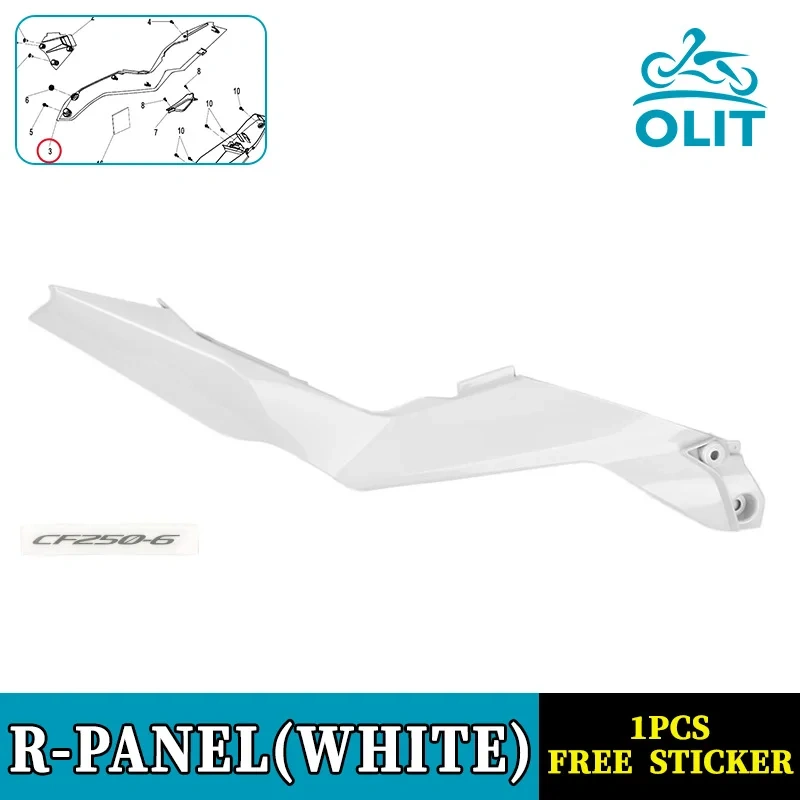 For CFMOTO 250SR-FUN Left and Right Guard CF250 SR250 250SR Seat Lower Panel Protective Shell Motorcycle Original Parts