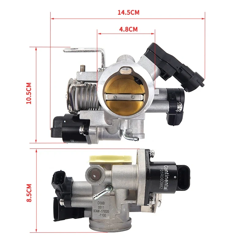 For CFMOTO Throttle Body Assy 250SR 250SR-FUN 250NK 250CLX CF250 CF250-6 Throttle Valve Motorcycle Original Parts