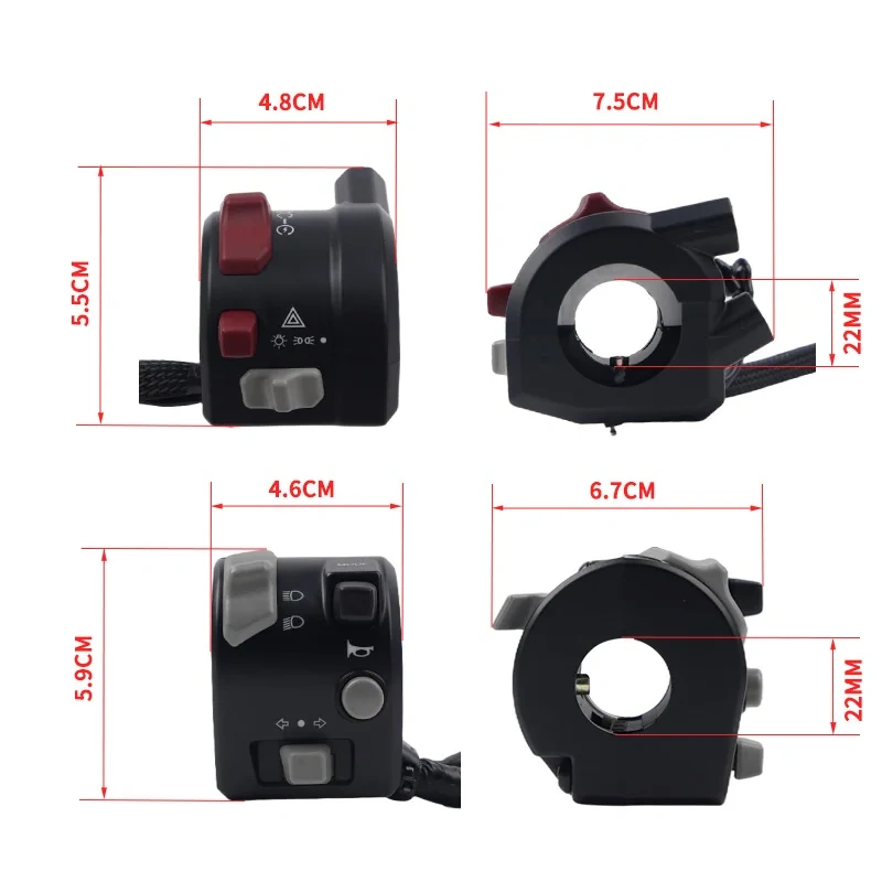 For CFMOTO L&R Handlebar Switch Assy 250SR-FUN CF250-6 250 SR Motorcycle Accessories Original Parts