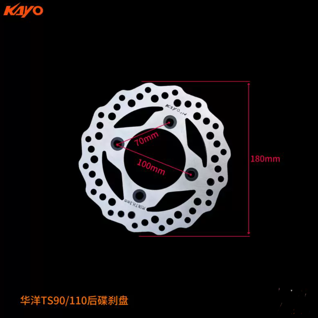 Motorcycle Brake Disc Front Rear Friction For KAYO TS70 TS90 TS110 Motocross 